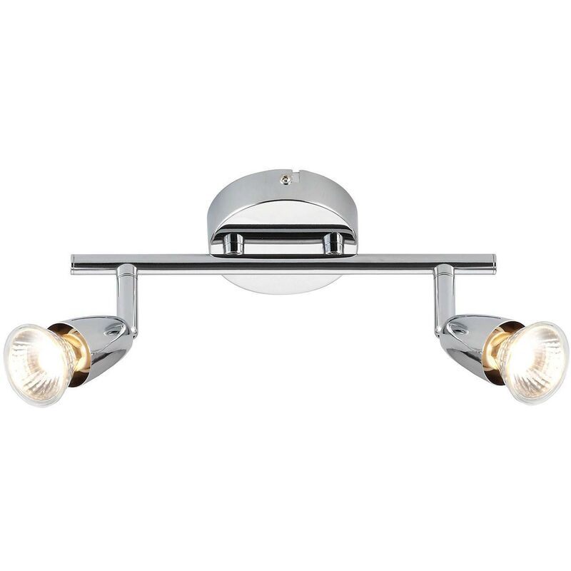 Endon Lighting - Endon - 2 Light Adjustable Spotlight Chrome, GU10