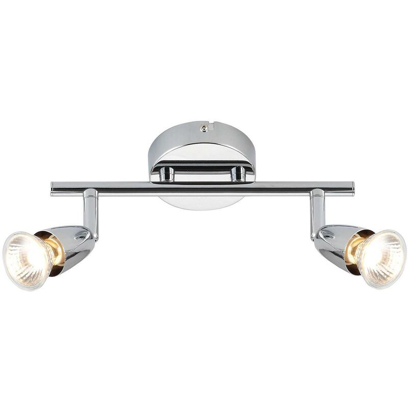 2 Light Adjustable Spotlight Chrome, GU10 - Endon