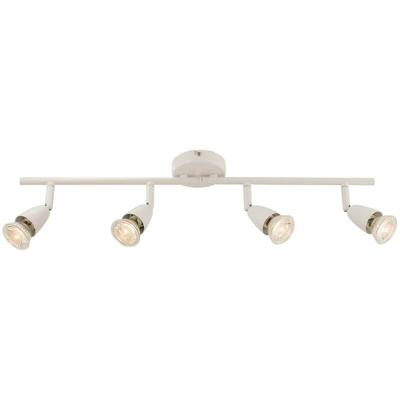 Adjustable 4 Light Spotlight Gloss White, GU10 - Endon