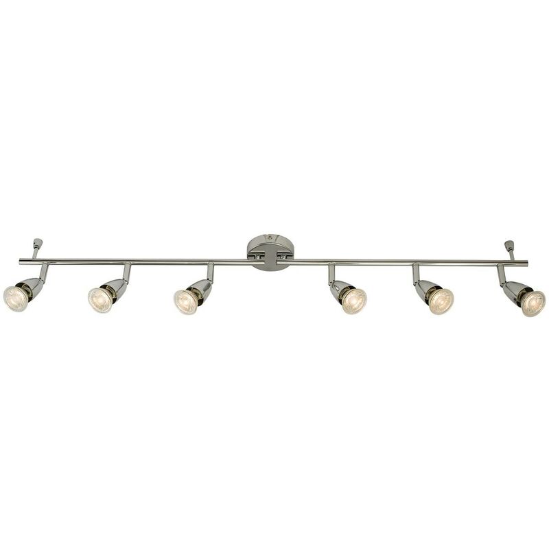 Adjustable 6 Light Spotlight Chrome, GU10 - Endon