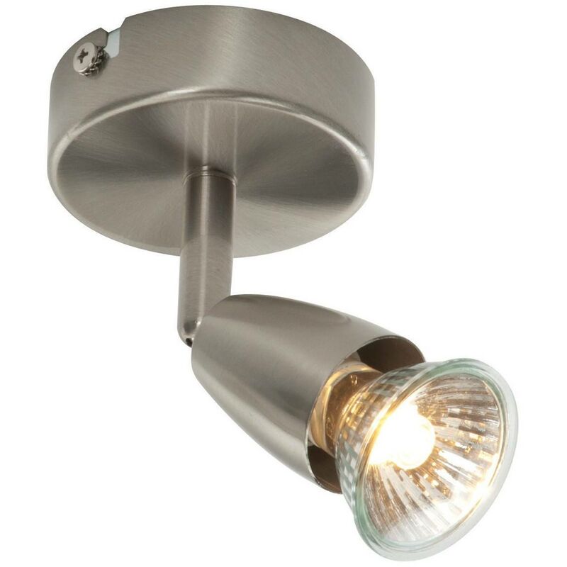 Amalfi - 1 Light Spotlight Satin Nickel, GU10 - Endon