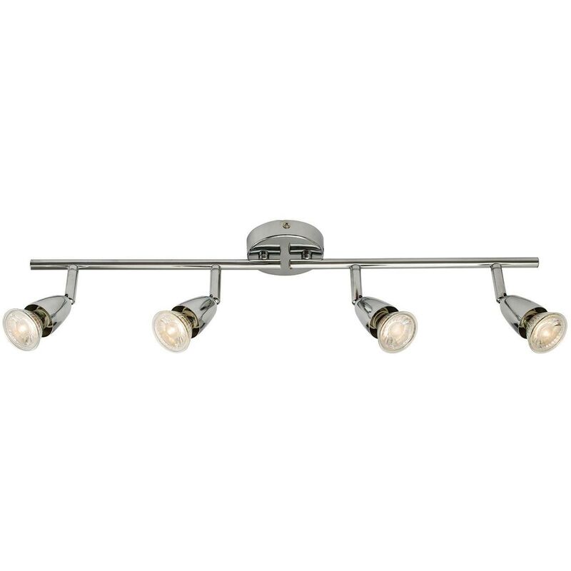 Endon Amalfi - Adjustable 4 Light Spotlight Chrome, GU10