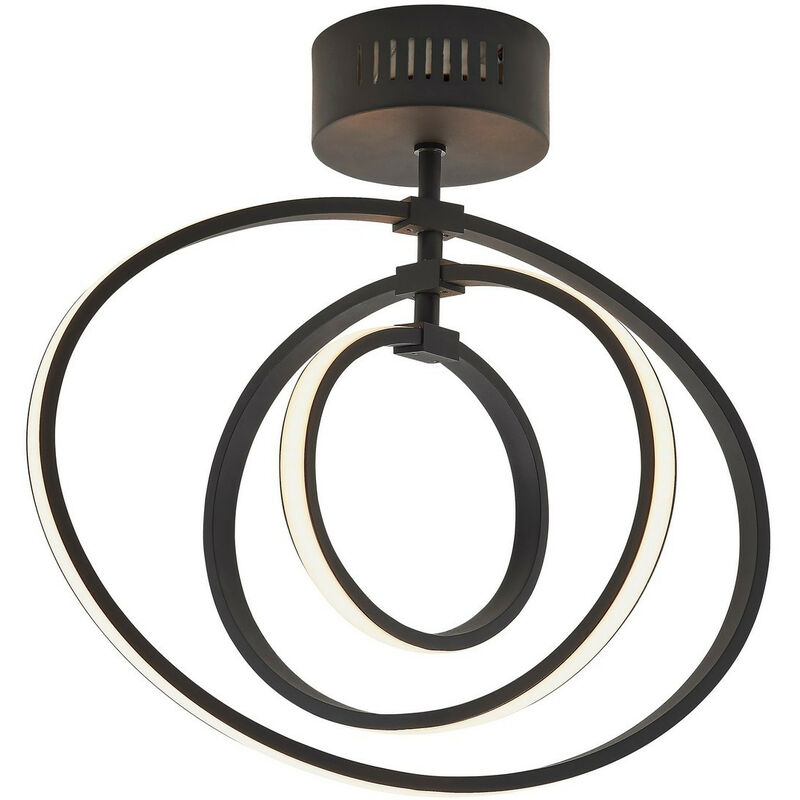 Endon Avali - Acrilico bianco e nero opaco con luce semi-incassata a LED
