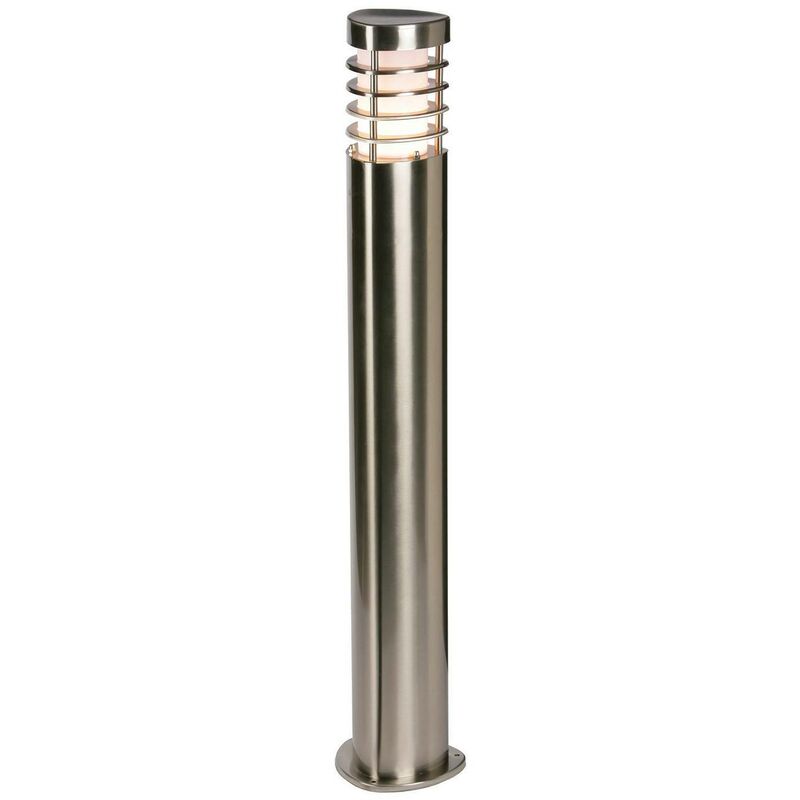 Endon Bliss - Outdoor Bollard Light Brushed Stainless Steel, Frosted Polycarbonate IP44, E27