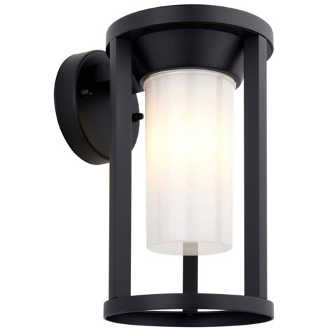 Endon Braden Applique Murale Extérieure Moderne Noir Texturé, IP44
