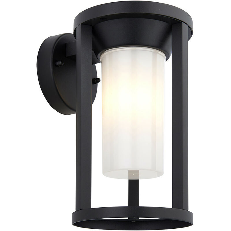 Endon Lighting - Endon Braden Modern Exterior Wall Light Textured Black, IP44