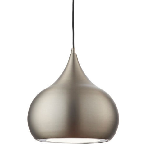Endon Brosnan - Sospensione a soffitto a 1 luce a cupola in nichel opaco