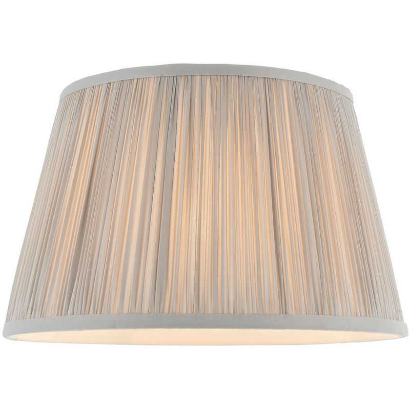 

Endon Lighting - Endon Freya - 1 tono claro plateado claro seda, E27