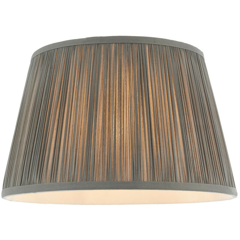 

Endon Lighting - Endon Freya - 1 tono claro Seda carbón claro, E27