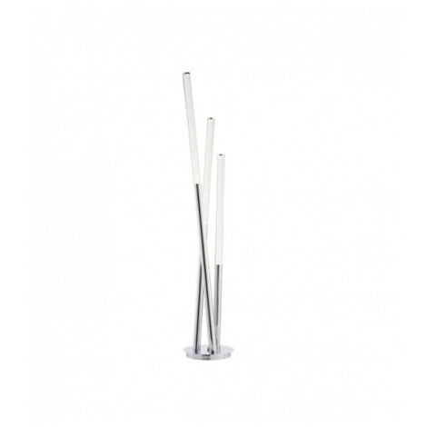 Endon Glacier - Lampadaire LED 3 Lumières Chrome, Acrylique Avec Bulles