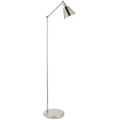 Endon Hal Lampadaire de travail en nickel brillant, 1 x E27