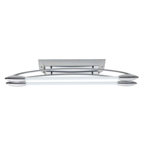 Endon Harper LED Lumière blanche froide de Chrome poli de latte linéaire de LED, 1664 lumens