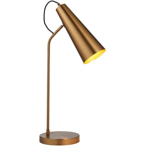 Endon Karna New Lampada da tavolo operativa in caldo ottone anticato