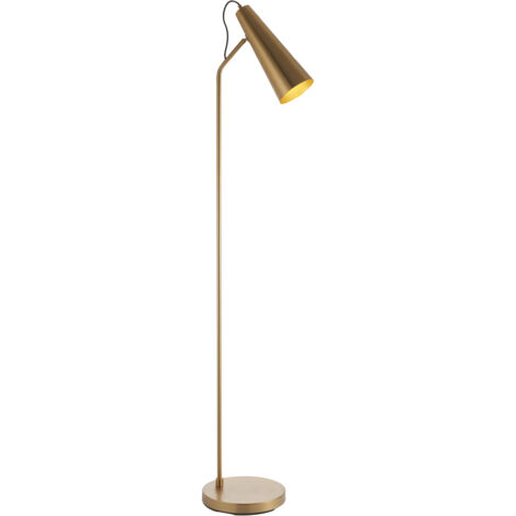 Endon Karna New Lampada da terra Task in caldo ottone anticato