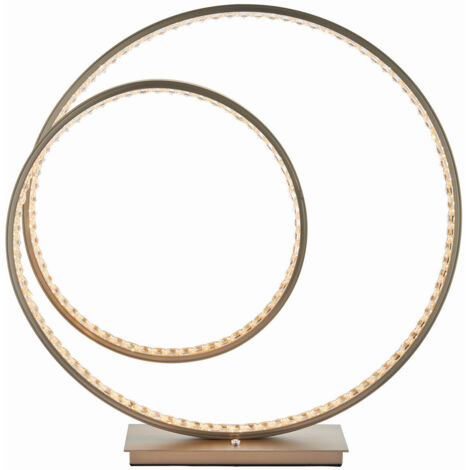 Endon Lighting Eternity - Lampe de Table LED Intégrée Plaque Nickel Mat & Cristal (K5) Détail IP20
