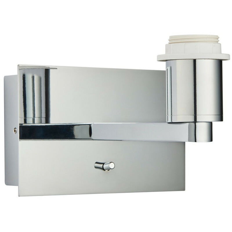 

Issac USB - Aplique Cromado Efecto Placa 1 Luz IP20 - E27 - Endon Lighting