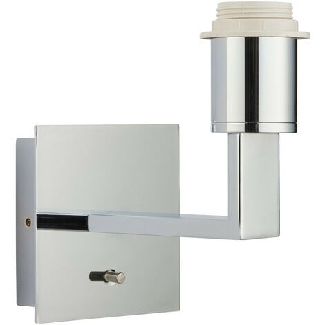 Endon Lighting Norton - Wandleuchte Chrom Effektplatte 1 Licht Dimmbar IP20 - E27