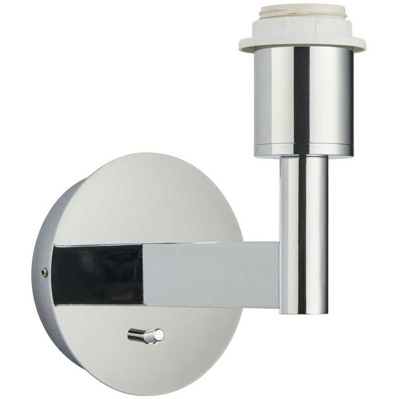 

Owen - Aplique Cromado Efecto Placa 1 Luz Regulable IP20 - E27 - Endon Lighting