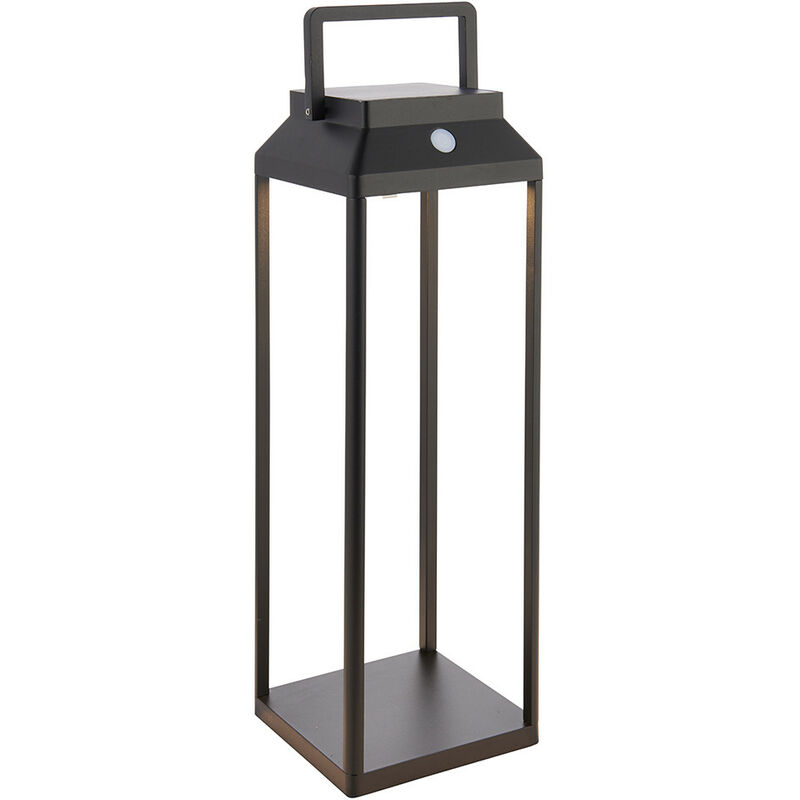 Endon Lighting - Endon Linterna Modern Touch Dimmable Solar Powered LED Tall Table Lamp, PIR Motion & Day Night Sensors, Warm White, IP44