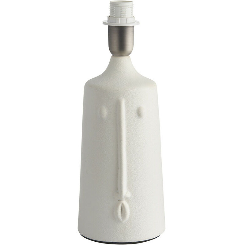 Endon Mr Matt white Ceramic Table Lamp Base Only with Inline Switch - Bottle Shape