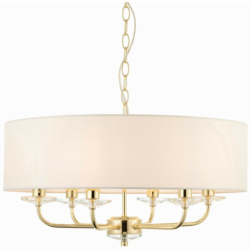 Endon Nixon - Luminaire suspendu à 6 bras multiples en laiton, E14