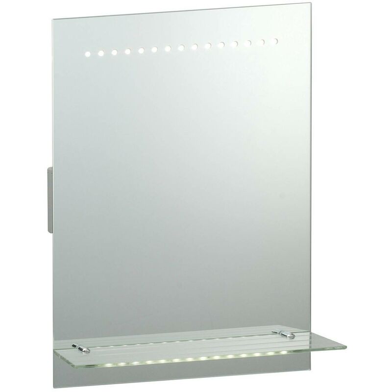 Image of Omega - Applique da parete con specchio illuminato da bagno IP44 - Endon