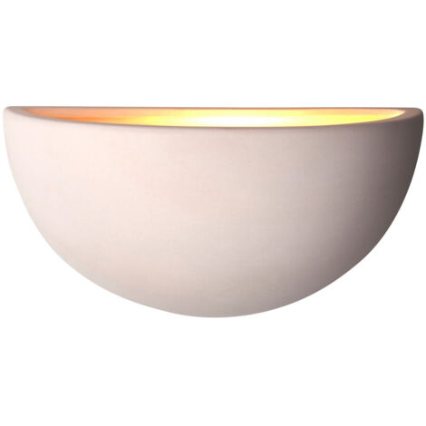 Endon Pride - Lampada da parete per interni a 1 luce in ceramica non smaltata, E27