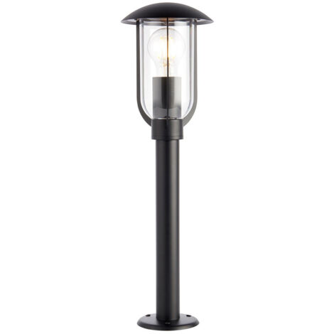 Endon Quinn Borne de poteau de sol extérieur classique texturé noir, IP44