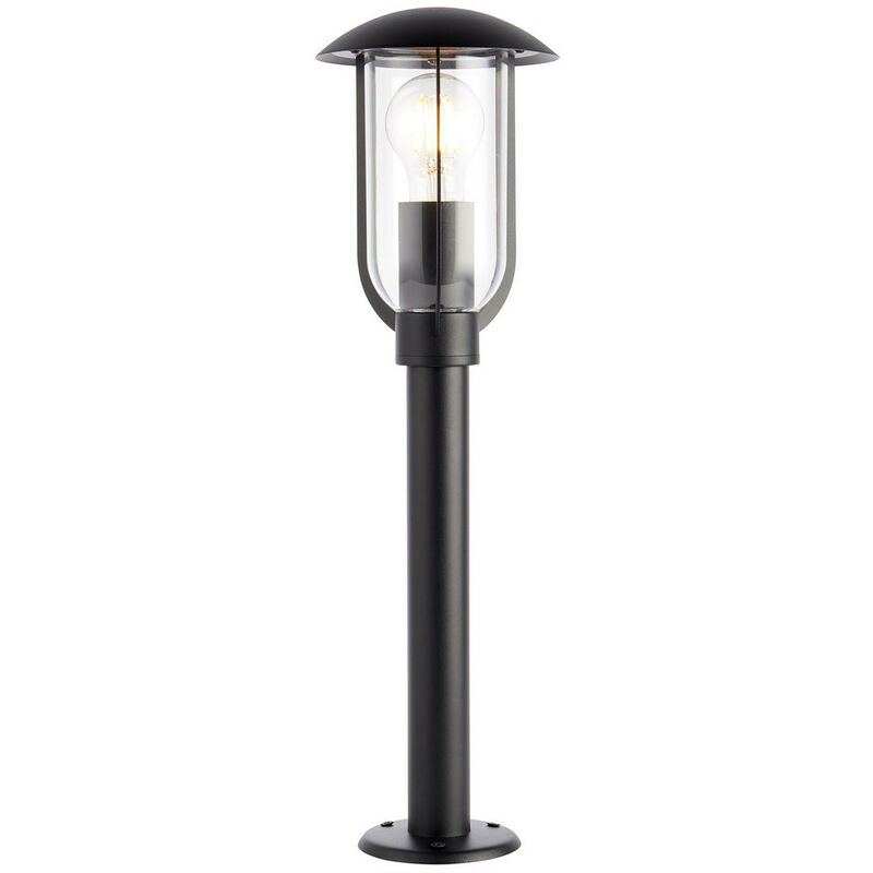 

Endon Quinn Poste de suelo para exteriores Classic Bolardo texturizado negro, IP44