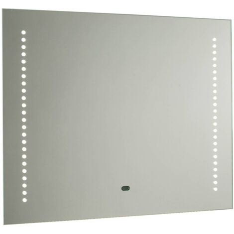 Endon Rift - Miroirs de salle de bain éclairés par la lumière, argent, verre miroir IP44