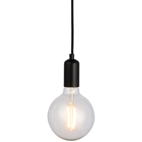 Endon Studio - Lampada a sospensione a 1 luce Vernice nera opaca, E27