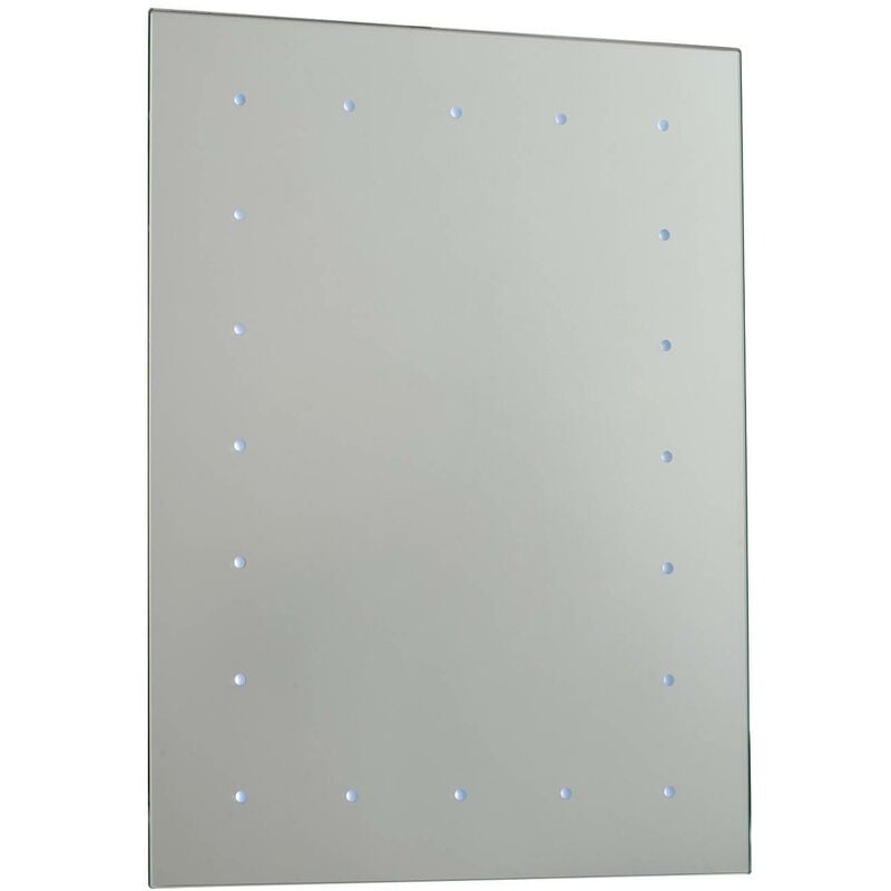 Image of Endon Toba - Specchi da bagno con luce illuminata bianco lucido, vetro a specchio IP44
