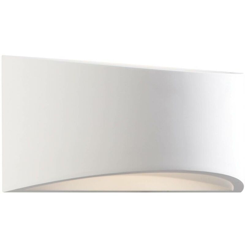 Endon - Toko - 1 Light Indoor Wall Light White Plaster