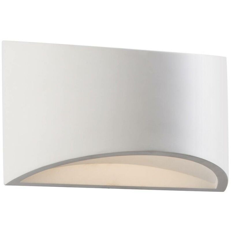 Endon Toko - 1 Light Indoor Wall Light White Plaster