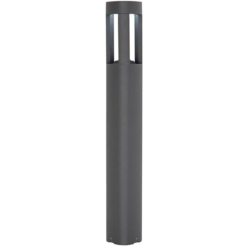 Tribeca - Outdoor Bollard Light Frosted Acrylic, Textured Dark Grey Paint IP54 - Endon