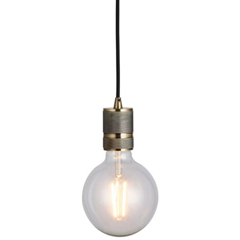 Endon Urban - Piatto in ottone anticato a 1 luce, E27
