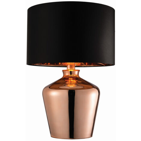 Endon Waldorf - Lampada da tavolo Copper Glass, E27