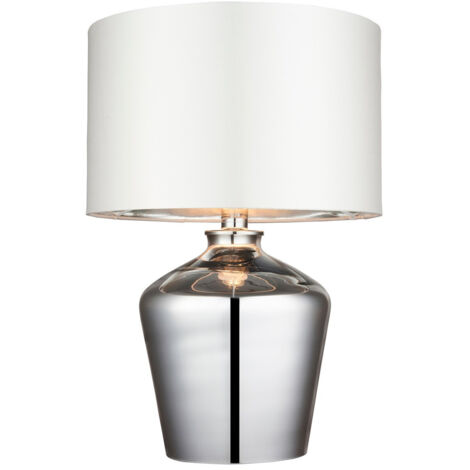Endon Waldorf - Lampe de table en verre chromé, E27
