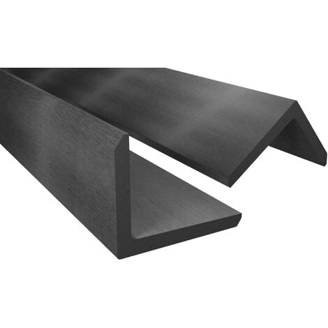 Endorphin ® WPC Abschlussleisten 10er Set Hellgrau 110cm Winkelprofil 5,5 x 4,5cm - Gesamtlänge 11m