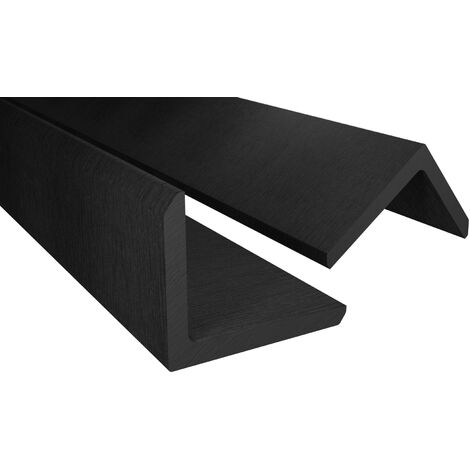 Endorphin ® WPC Abschlussleisten 5er Set Anthrazit 220cm Winkelprofil 5,5 x 4,5cm