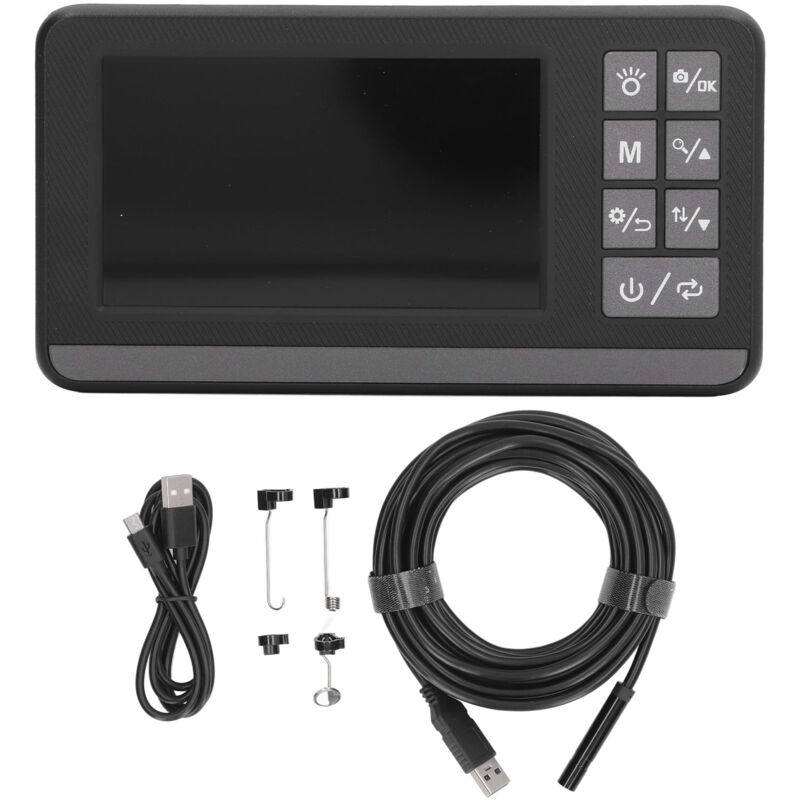 Start - Endoscope 4,3 pouces écran 1080p hd simple objectif endoscope IP67 caméra étanche Caméra d'égout avec 8 lumières led 5M