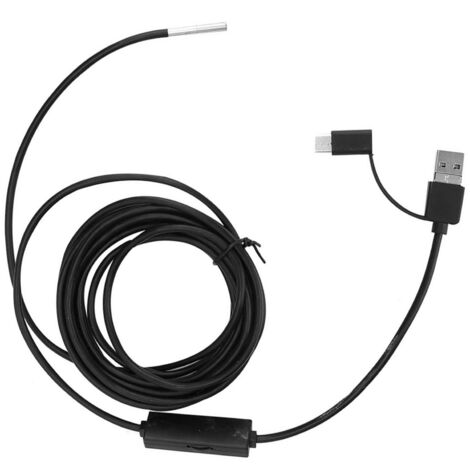 Endoscope 5m pour Android Type C, Caméra HD Étanche 3.9mm pour Téléphone Mobile, 3 en 1