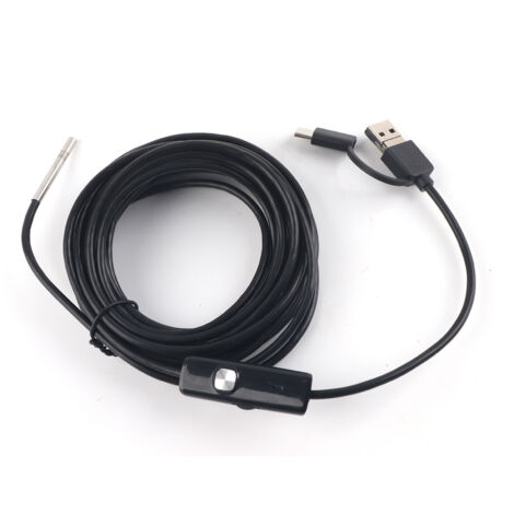 Endoscope 5m USB-C pour Android, Caméra d'Inspection IP67 3.9mm HD, Compatible Smartphone