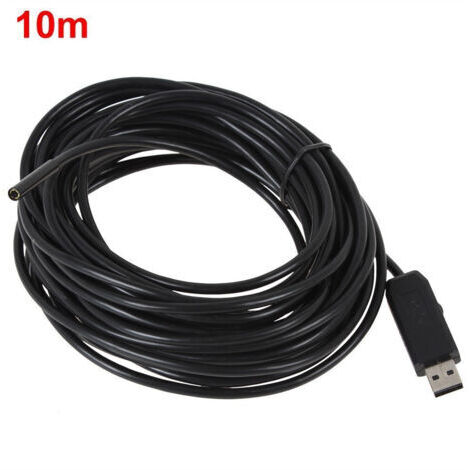 Endoscope Caméra Usb Flexible 4 Led 10mm 10 Mètres Sonde étanche
