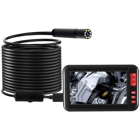 Endoscope - HURRISE - F200 - Écran LCD 4,3 pouces - 1080P HD - Étanche avec 8 LED réglables