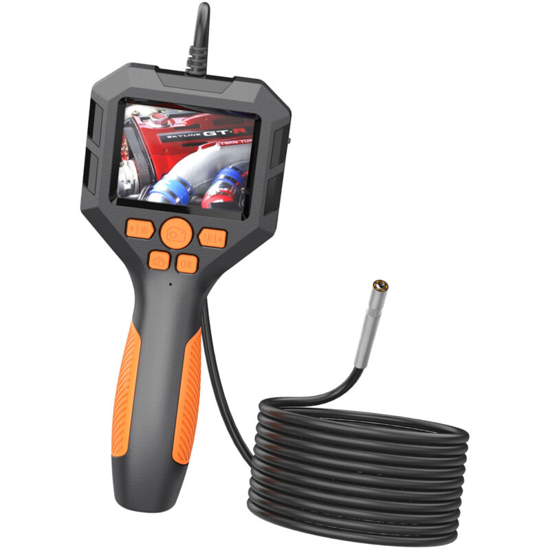Endoscope Industriel 1080P - Caméra Numérique IP68 Étanche, Écran ips de 2,8 Pouces avec led, pour Inspection de Pipelines et Véhicules