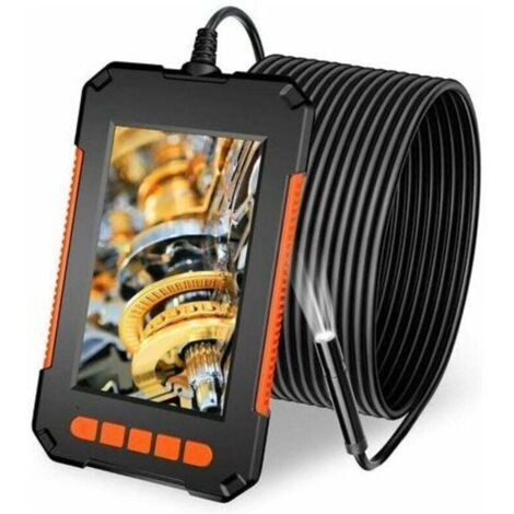 Endoscope Industriel 1080P HD Étanche IP67 Écran LCD 4,3 Pouces 2600mAh Caméra Inspection Canalisation 5m avec 8 LED