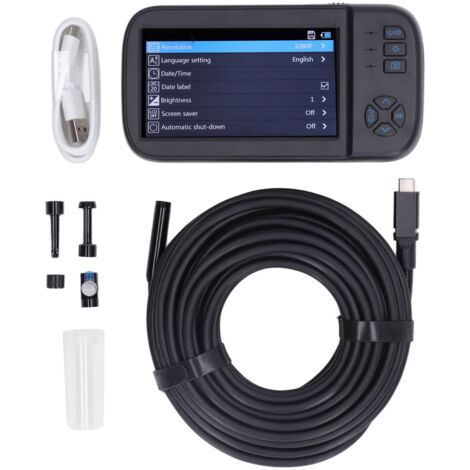 Endoscope Industriel 8mm Écran IP Étanche Caméra d'Inspection pour Moteur et Plomberie