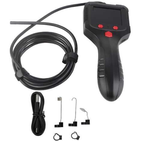 Endoscope Industriel avec Écran HD 2,4 Pouces, Boîtier ABS et Câble de 16,4 Pieds pour Inspection en Usine