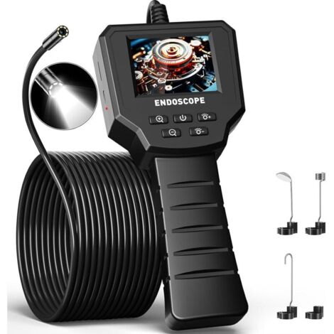 Endoscope Industriel - Caméra d'inspection Endoscope IPS 2,4 Pouces,1440PHD Caméra Endoscopique 2,0 MP,Endoscope Numérique Caméra Etanche IP67 de 8 mm